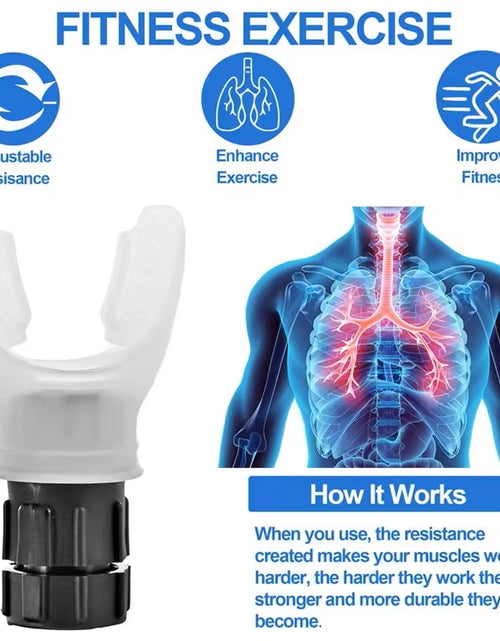Load image into Gallery viewer, Portable Lung Capacity Abdominal Breathing Trainer with Adjustable Resistance Lmprove Your Lung Capacity and Sleep Quality
