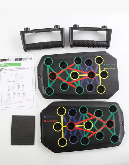 Load image into Gallery viewer, Portable Foldable Push-Up Board Set with Handles Multifunctional Fitness Equipment for Chest Abdomen Arms Back Training
