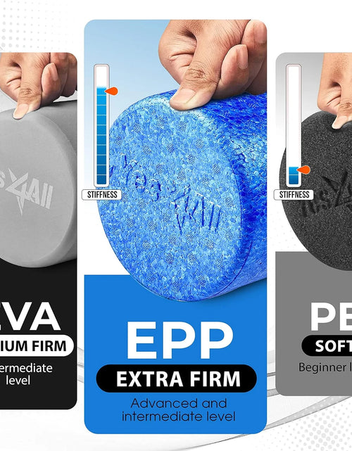 Load image into Gallery viewer, 36Inch Exercise Foam Roller EPP Blue
